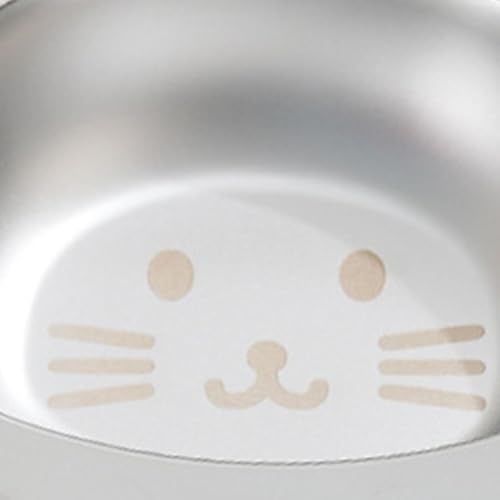 Katzennäpfe, rutschfest, erhöht, auslaufsicher, Metall- Wasserfutterbehälter für Kätzchen, klein, mittel, groß, drinnen und draußen, Zuhause, Reisen, Balkon-7