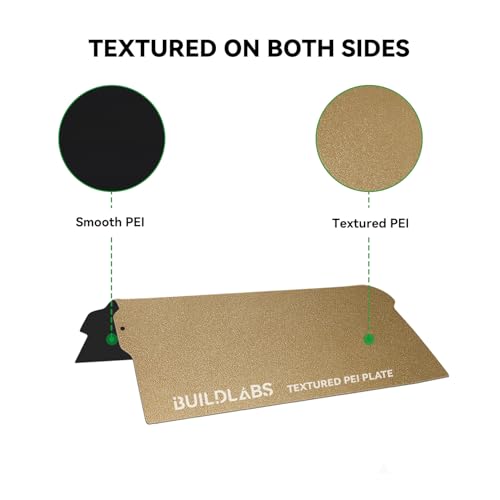 BUILDLABS 3D Printer PEI Build Plate Dual-Sided Textured/Smooth Spring Steel Plate for Bambu LAB A1 Mini 3D Printer 184 * 184MM - Thumbnail 4