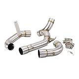 Motorräder Modifizierter Schalldämpfer Escape Decat Rohr Motorrad Auspuff Löschen Rohr Für Ducati Für Multistrada 1200 / S 2010 2011 2012 2013 2014