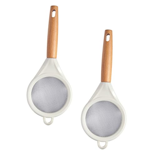 MAGICLULU 2pièces Tamis à Farine Maille Fine pour Cuisine Outil De Filtration Alimentaire Saupoudreuse Manuelle Écumoires pour Ingrédients Secs