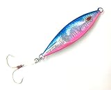 Tady Lures TSP Tuna Slow Pitch Jigs Flutter Fall Saltwater Jigging (Blue Pink, 320g)