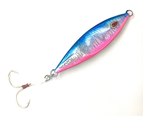 Tady Lures Tsp Tuna Slow Pitch Jigs Flutter Fall Saltwater Jigging (Blue Pink, 320G) #TOP2