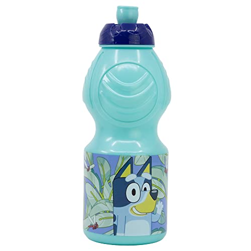 Stor Bluey Bouteille d'eau en plastique pour enfant avec fermeture anti-goutte 400 ml