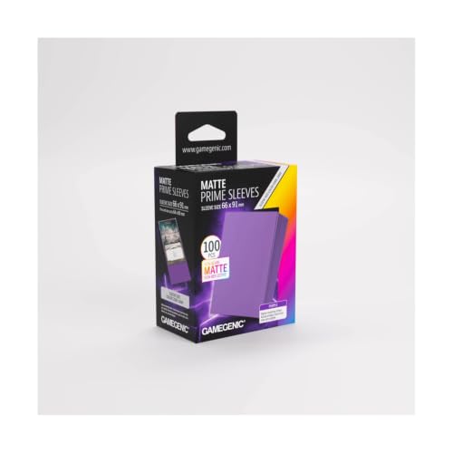 Gamegenic Unit Matte Prime Sleeves Purple 66x91 (100 CT.)