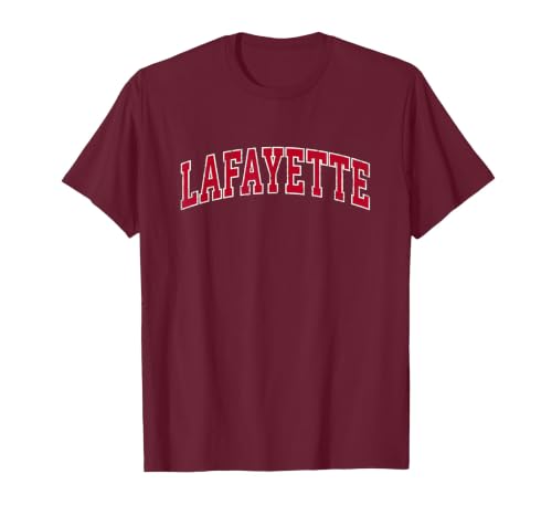 Lafayette California CA Vintage Sports Design Red Design T-Shirt, Men, Burgundy, X-Large