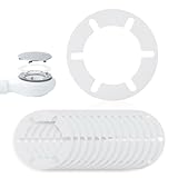 LANMU Haarfänger (15 Stück) Haarsieb Dusche für Moderne Duschen/Ablaufgarnituren kompatibel mit Nordona, Aquabad Abflüsse mit Ventilabdeckung