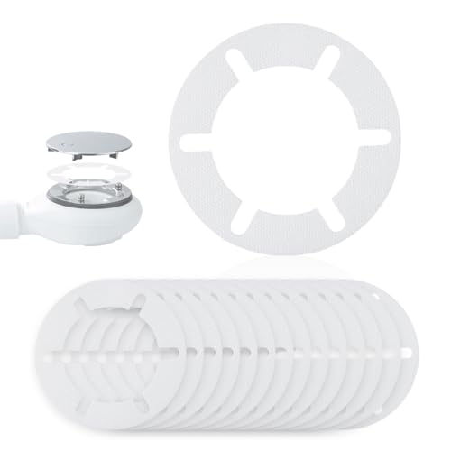 LANMU Captura de cabelo (15 unidades) coador de duche para chuveiros modernos, compatível com Nordona, ralos Aquabad com tampa de válvula