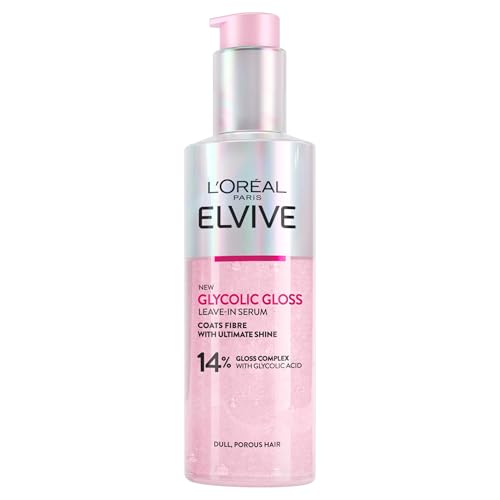 Image of L'Oreal Paris Elvive Glycolic Gloss Leave-In Serum for Shiny Hair 150ml