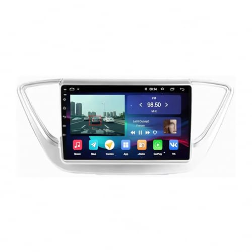 Pantalla Coche para Hyundai Solaris 2 Verna 2017-2020 Radio 2 DIN con Navegación GPS y FM 32G