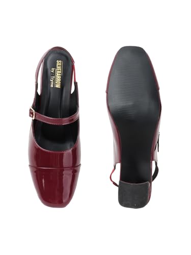 Image of SilverArrow womens Aurelia Block Heel Sandals | Color Tone Design | Fusion Wears | Fashion Sandals