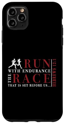 wuClւ̎莆12:1 - Endurance The Race Bible Inspired X}zP[X iPhone 11 Pro Max p