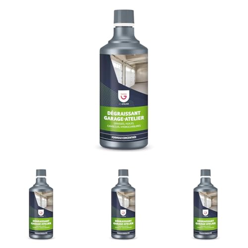 Gerlon – Degraissant 1L Moteur & Atelier Spécial Professionnel pour la Mécanique – Voiture, chaîne Velo et Moto (Lot de 4)