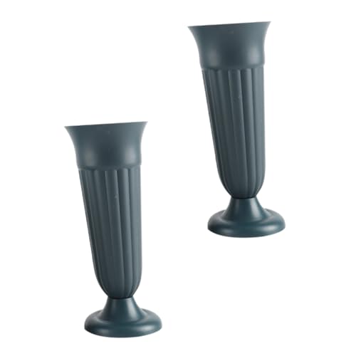TOYANDONA 2 Pièces Vase Funéraire pour Cimetière Contenant pour Arrangements Floraux Lot pour Fleurs Artificielles