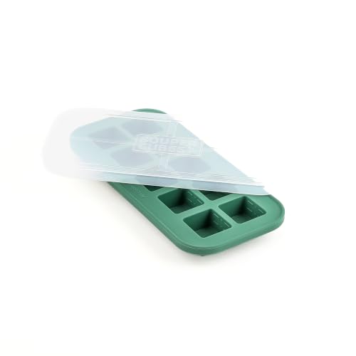 Souper Cubes 2 Tbsp Silicone Freezer Mold with Lid, Kale, 1-Pack