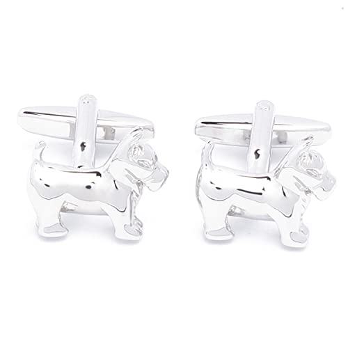 Manschettenknöpfe - Hunde Hund Silber Cover