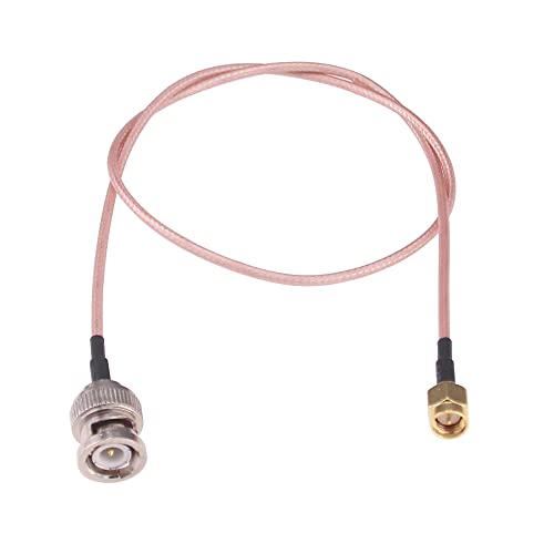 RFaha 2pcs SMA Male to BNC Male RF Coax Adapter 50cm 20in RG316 SMA to BNC Coaxial Connector Cable(F131-2) - Image 2