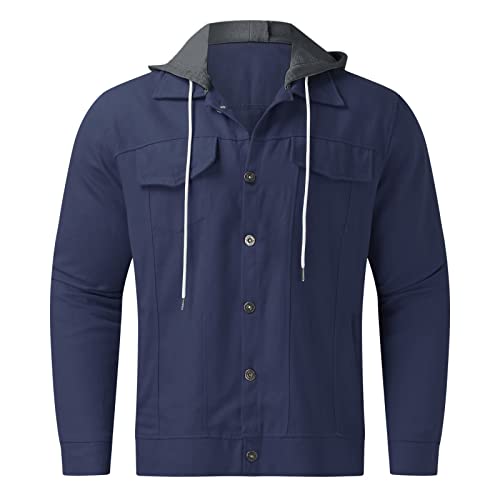 Chaqueta vaquera hombre corte ajustado para el entretiempo casual 3