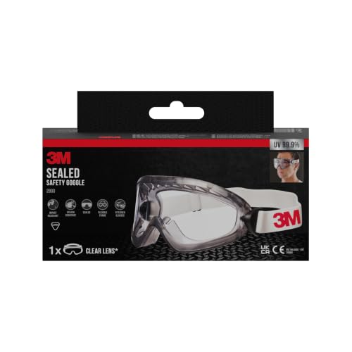 3M xA004837853 Gafas de Seguridad LĂnea Comfort 2890S, Talla Ășnica, Gris translĂșcido