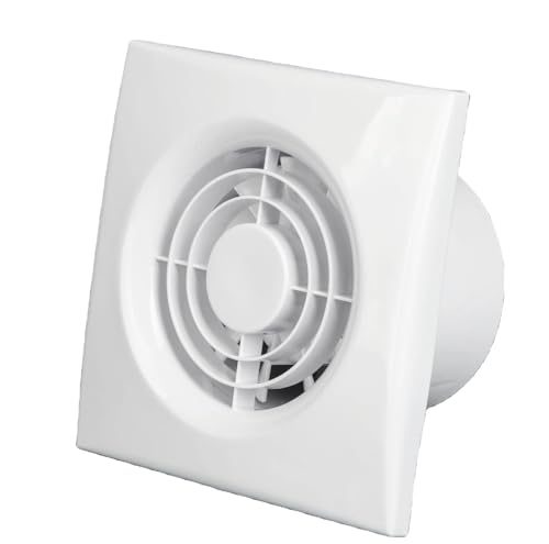 IN-OV_Ventilatore di estrazione dell'aria E100 (per ø da 100) + valvola di ritegno, 10W-95m3/h, bagno, cucina, ufficio, WC, VMC, garanzia 2 anni