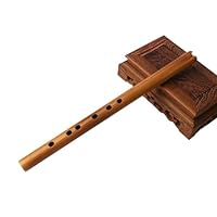 Amazon | 竹笛伝統楽器 中国苦竹縦笛ショートシャオ楽器 6 穴