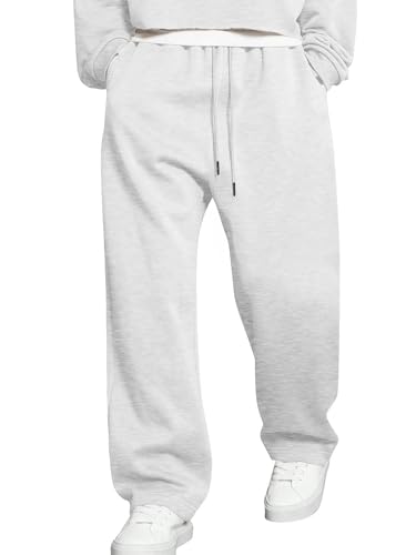 Image of JMIERR Men's Casual Baggy Pants Lightweight Wide Leg Lounge Travel Pants Streetwear with Pockets
