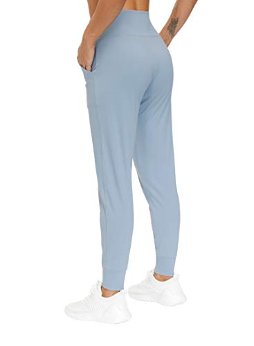 The Gym People Women's Joggers Pants Lightweight Athletic Leggings Tapered Lounge Pants For Workout, Yoga, Running (Medium, Denim Blue) #TOP2