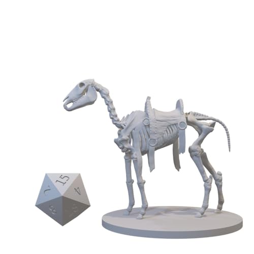 Skeleton Horse Miniature for D&D Pathfinder 28-32mm