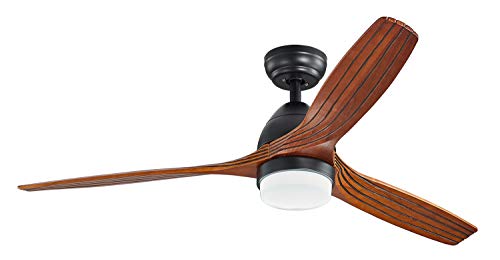 LAMPSMORE 52 Inch Ceiling Fan With Lights,Indoor Ceiling Fans Light Kit For Bedroom,Modern Ceiling Fan With Remote,Farmhouse Ceiling Fan With Reversible Motor