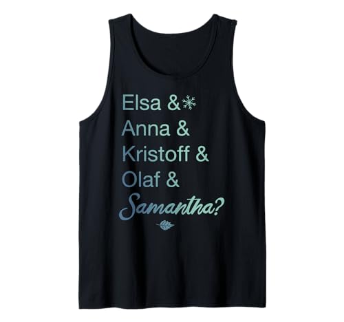 Disney Frozen 2 Character Name Stack & Samantha Tank Top