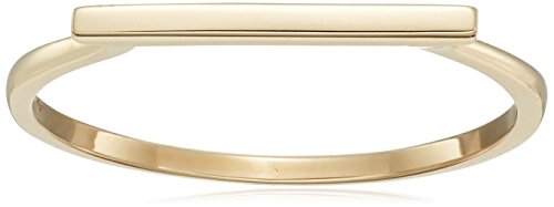 Amazon Collection 14k Yellow Gold Bar Ring Amazon Collection 14k Yellow Gold Bar Ring