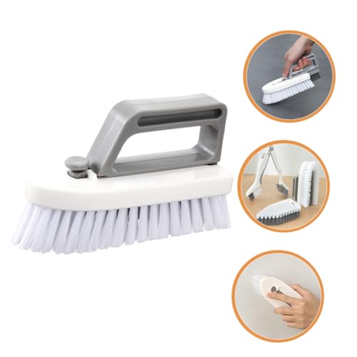 Brosse de nettoyage amovible pour éliminer la saleté des rails de douche