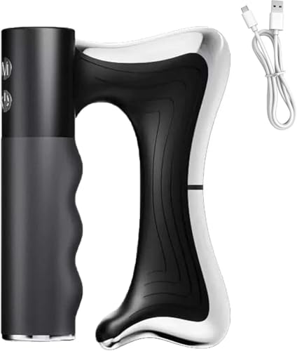 Sculptor Full Body Contour Device with Heat & EMS, Cellulite Massager Skin Firming & Lymphatic Drainage Muscle Relief Better Circulation, Electric Fascia Knife for Belly, Arm, Waist, Leg (black)