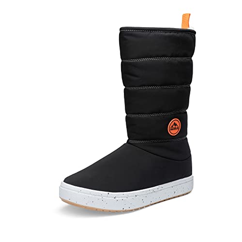 NORTIV 8 Damen Winterstiefel Warm Gefütterte Schneestiefel Winterschuhe Winter Stiefel Kurzschaft Stiefel Boots Schuhe Schwarz Größe 40 (EUR) SNSB2211W-E Cover