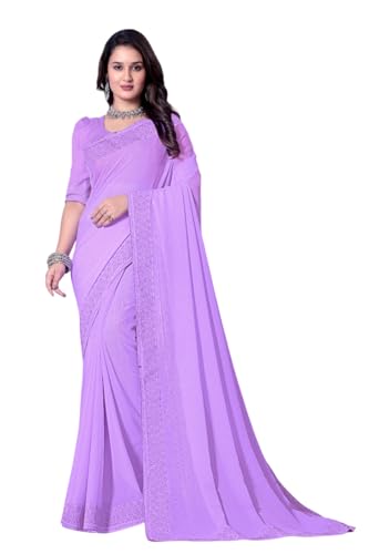 Image of FASHION Women's Trendy Banarasi Kanjivaram Navy Color Art Silk Saree with Blouse Material