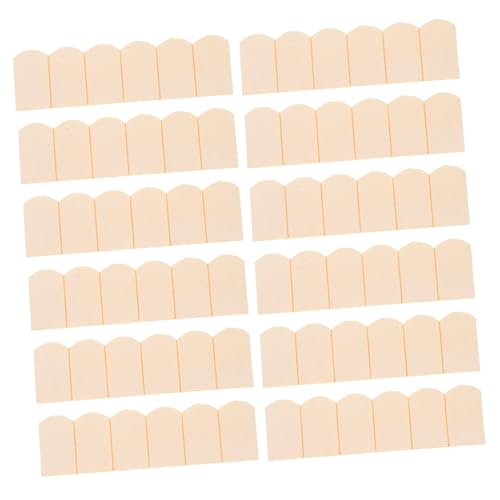 Operitacx 48個ドールハウス用 ミニチュア木製屋根瓦 ル 原木色 塗装対応 創造力を育むミニ屋根アクセサリー 小型住宅 ガーデンデコレーション