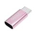 [Type C Adapter] UNITEK USB-C to Micro USB Adapter Type C Male to USB Micro B Female, Charge and Data Sync Converter Cable Connector for Nexus 5X, 6P, OnePlus 2, Lumia 950 XL (Rose gold).