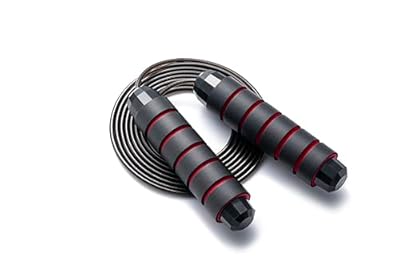 BOOMIBOO Jump Rope, Adjustable Jump Ropes,Skipping Rope Tangle-Free Rapid Speed with Ball Bearings for Women Men Kids,Exercise & Slim Body Jumprope at Home