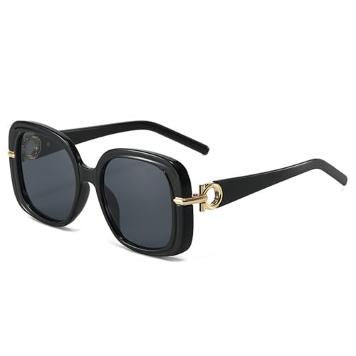 Lunettes de soleil carrées femmes vintage surdimensionnées