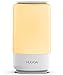 Rechargeable Dimmable Bedside Lamp, HUGOAI Cordless Table Lamps for Bedrooms, Night Lights LED Nightstand Lamp with Shades of White Lights and Vibrant RGB Colors, White