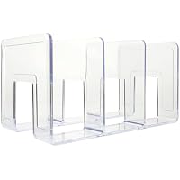 Cabilock Soporte para Guardar Libros Transparente de Acrílico,