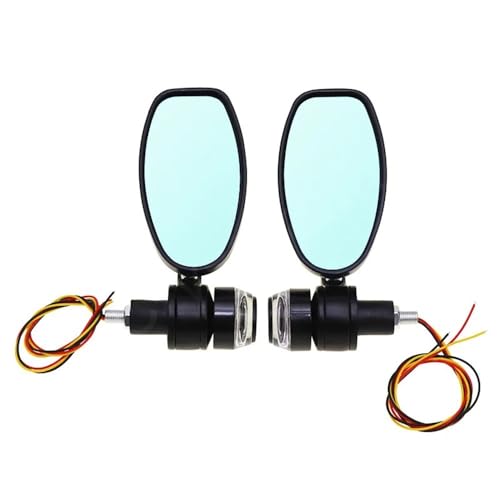 Rétroviseurs clignotants moto guidon 7/8 22mm universel embout de guidon