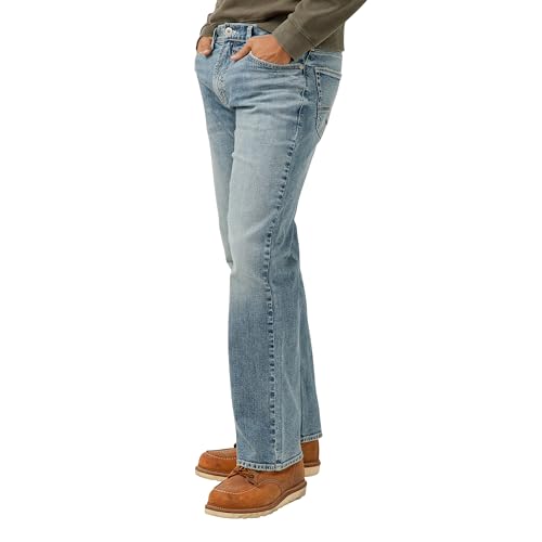 Image of Silver Jeans Co. Men's Zac Relaxed Fit Straight Leg Jean - Legacy