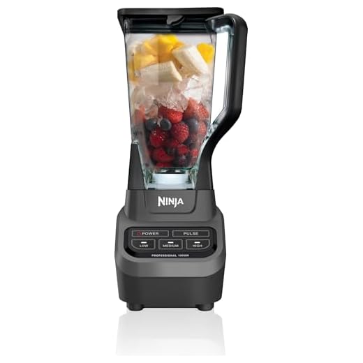 Ninja Professional 72oz Countertop Blender with 1000-Watt Base and Total Crushing Technology for Smoothies, Ice and Frozen Fruit (BL610), Black