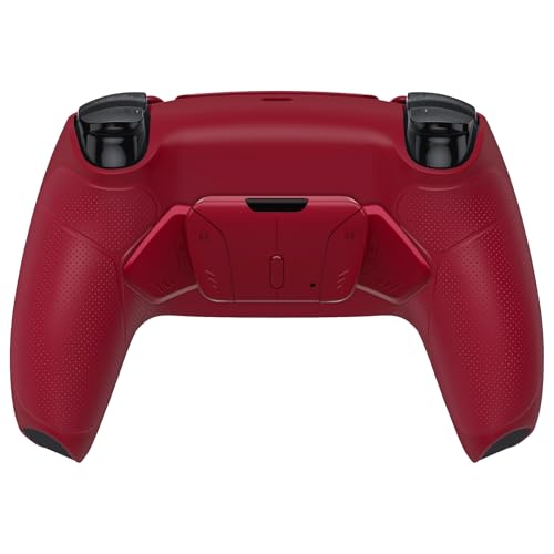 eXtremeRate Volcanic Red Rubberized Grip Programable RISE4 V3 Remap Kit for PS5 Controller BDM-030 0