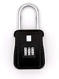 Combination Secure Alpha 3-Digit Key Lock Box | Portable Unit Hangs on Door | Storage for Multiple Keys | Key Security | Great for Homes or Rental Properties
