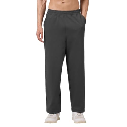 Image of TECHNOSPORT Men's Relaxed Fit Active Out Parachute Track Pant with Elasto Plus for Gym, Running, Training & Workout Wear