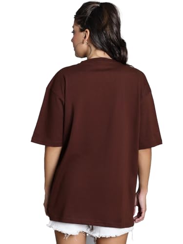 Image of LEOTUDE Women's Cotton Regular Fit Half Sleeve Oversized Tshirt, Round Neck Longline Drop Shoulder | ful Printed Combo T-Shirt (Pack Of 3)