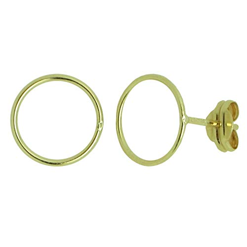 Boucles d'oreilles dormeuses or 18k rondes 10mm, le bijou discret de vos journées