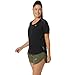 ASICS Women's Road V-Neck Short Sleeve TOP Running Apparel, S, Performance Black