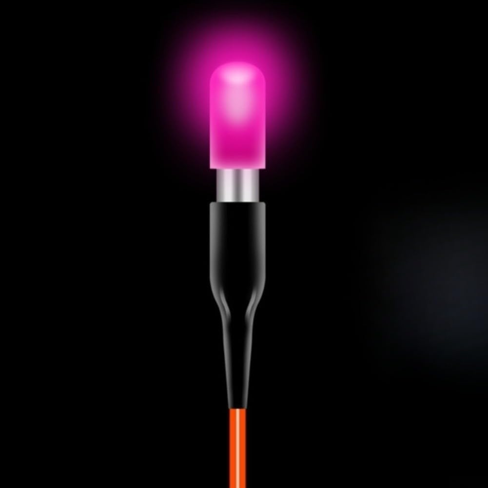 Luz LED flotante de pesca, paquete de 4 unidades para ultra brillante, visibilidad de 50 m, impermeable, brillo nocturno para pescadores (4 unidades de cuatro colores)